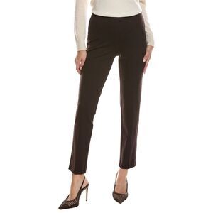 T Tahari Womens  Slim Leg Pant, Brown